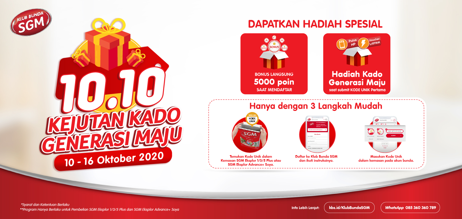 Hadiah kado Generasi Maju Harbolnas 10.10